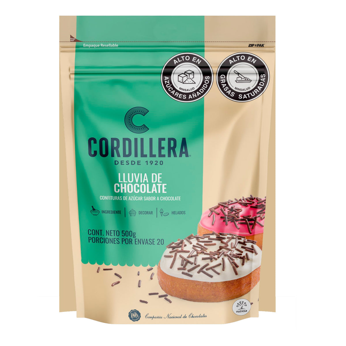 Lluvia de Chocolate Cordillera x 500 Gr – Mundo Huevo