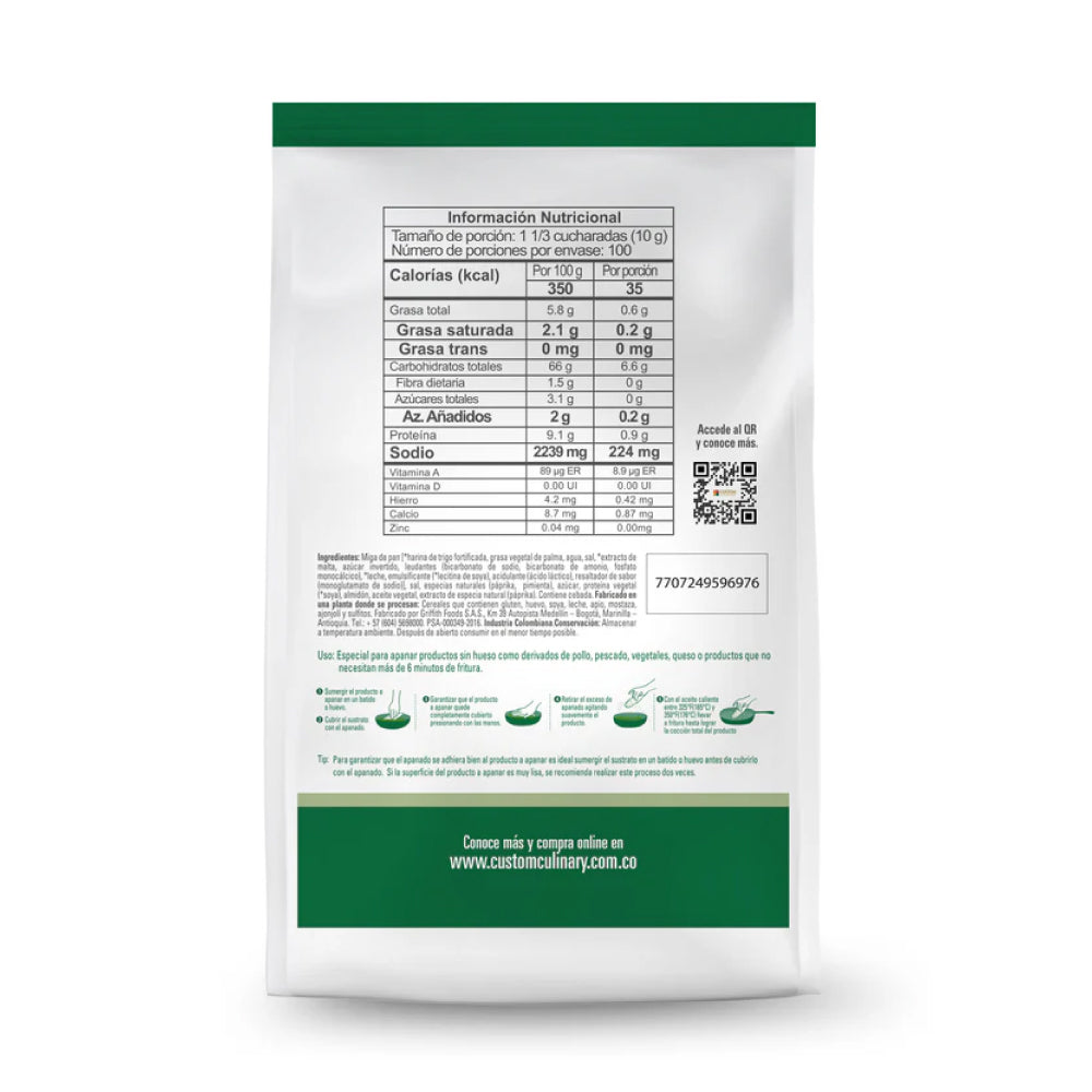 Apanado Custom Culinary Zafrán x 1 Kg