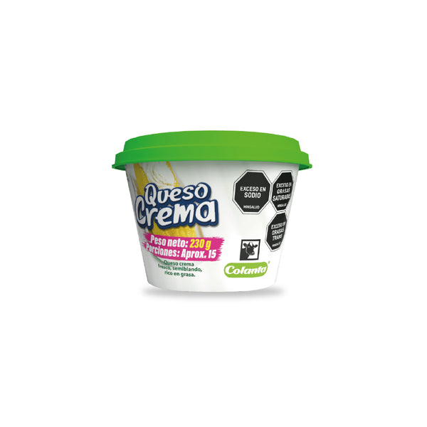 Queso Crema x 230 Gr Colanta