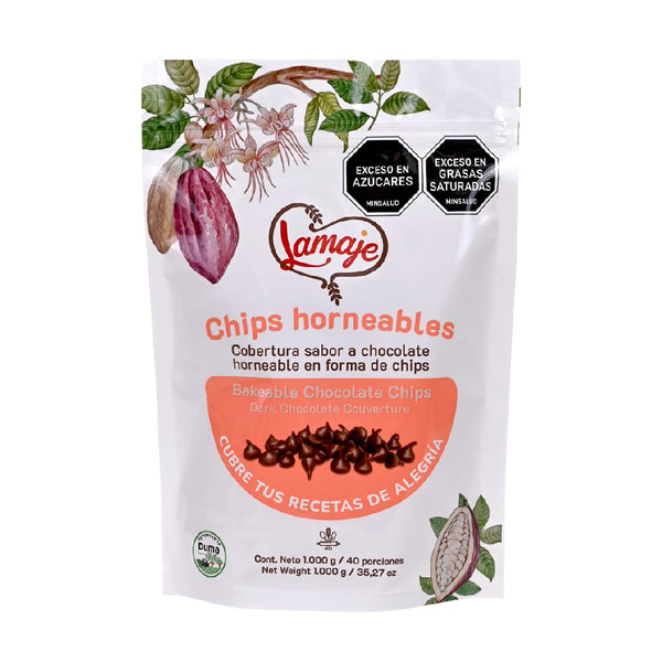 Chips Horneables de Chocolate 1 Kg Lamaje