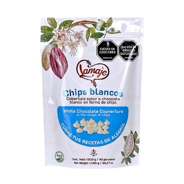 Chips de Chocolate Blanco 1 Kg Lamaje