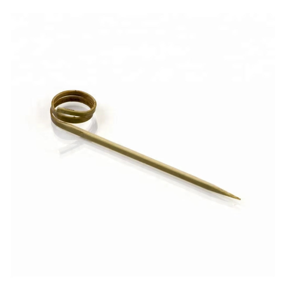 Pincho redondo espiral 9 cm Selva Negra 100 unidades