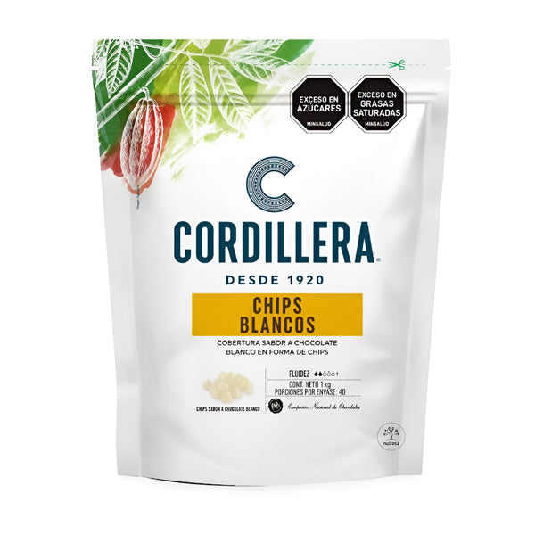 Chips Chocolate Blanco Cordillera x 1 Kg