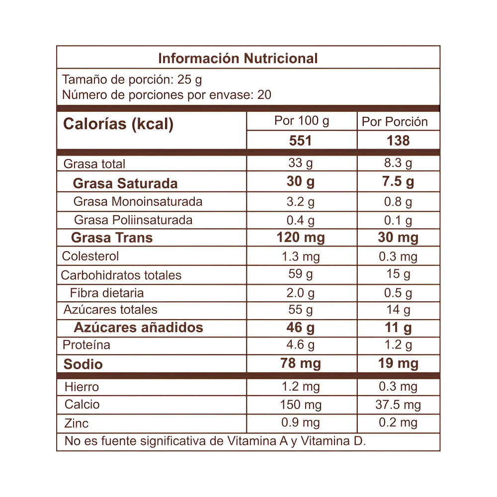 Cobertura de Chocolate Leche x 500 Gr Corona