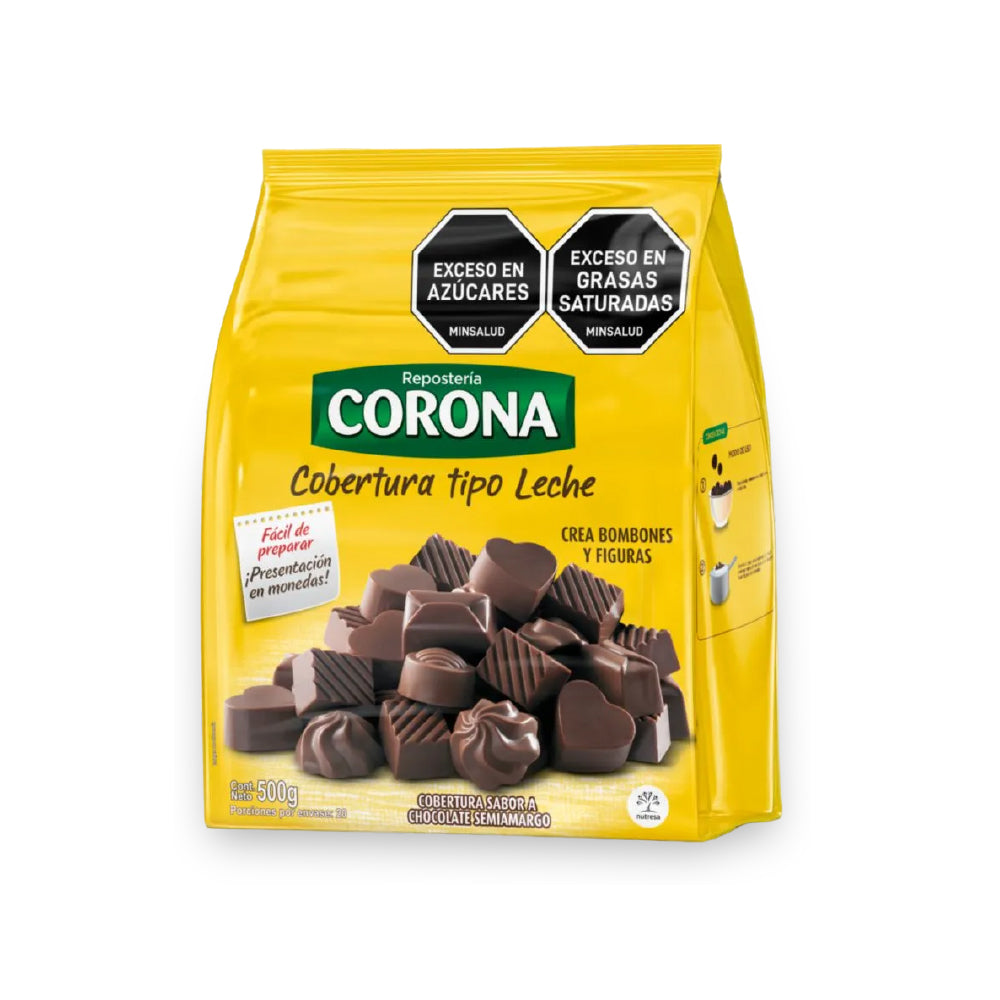 Cobertura de Chocolate Leche x 500 Gr Corona