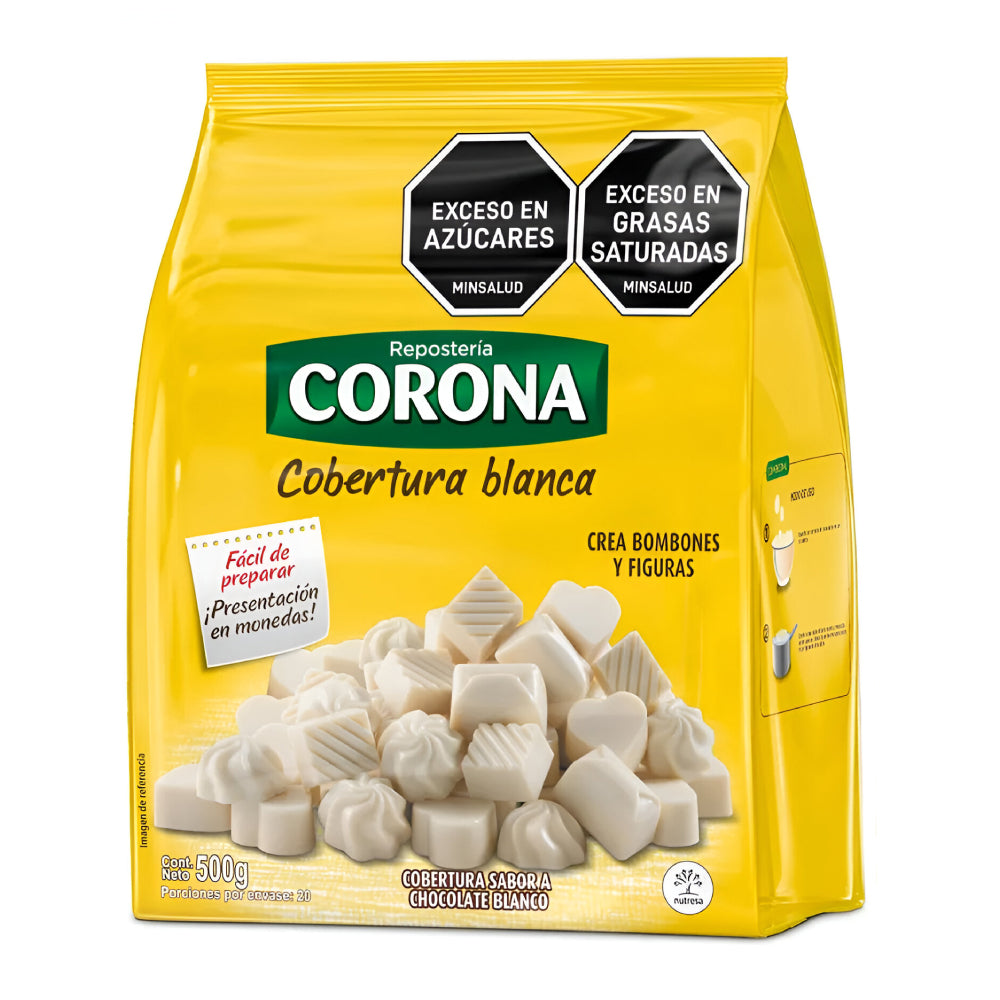 Cobertura de Chocolate Blanco x 500 Gr Corona