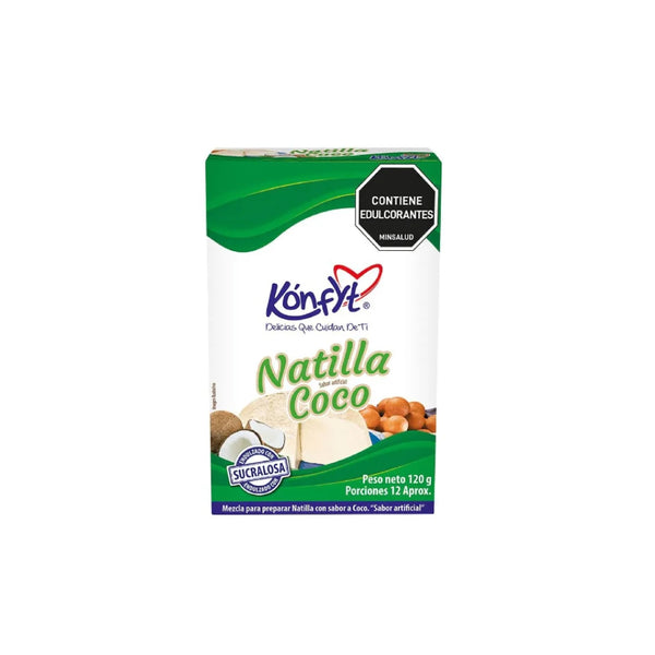 Natilla Coco sin Azúcar X 120 Gr Konfyt