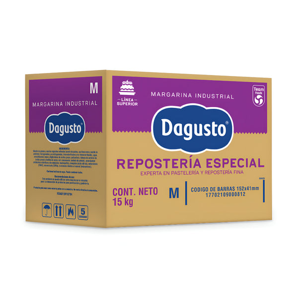 Margarina Reposteria Especial Dagusto Caja x 15 Kg