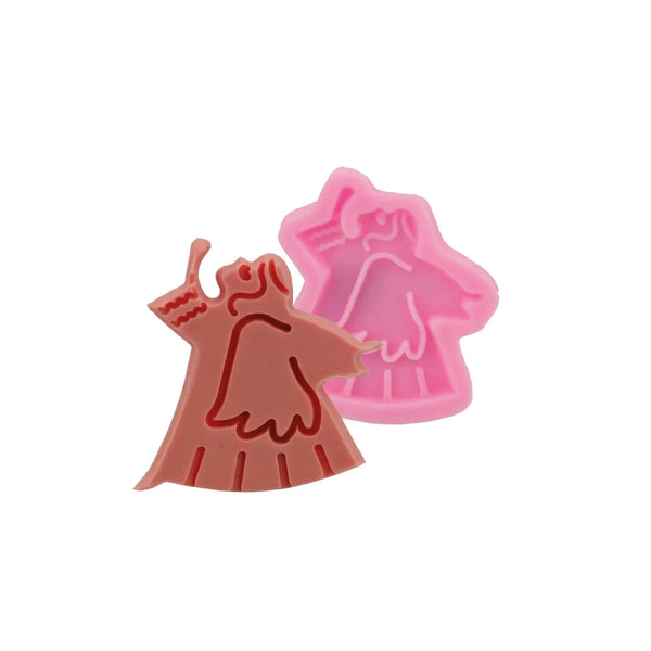 Molde de silicona angelito miniatura