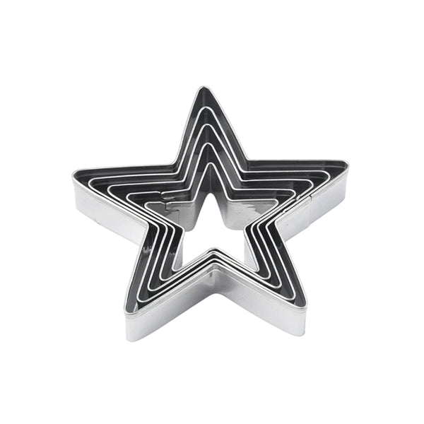 Cortador estrella acero 5 unidades