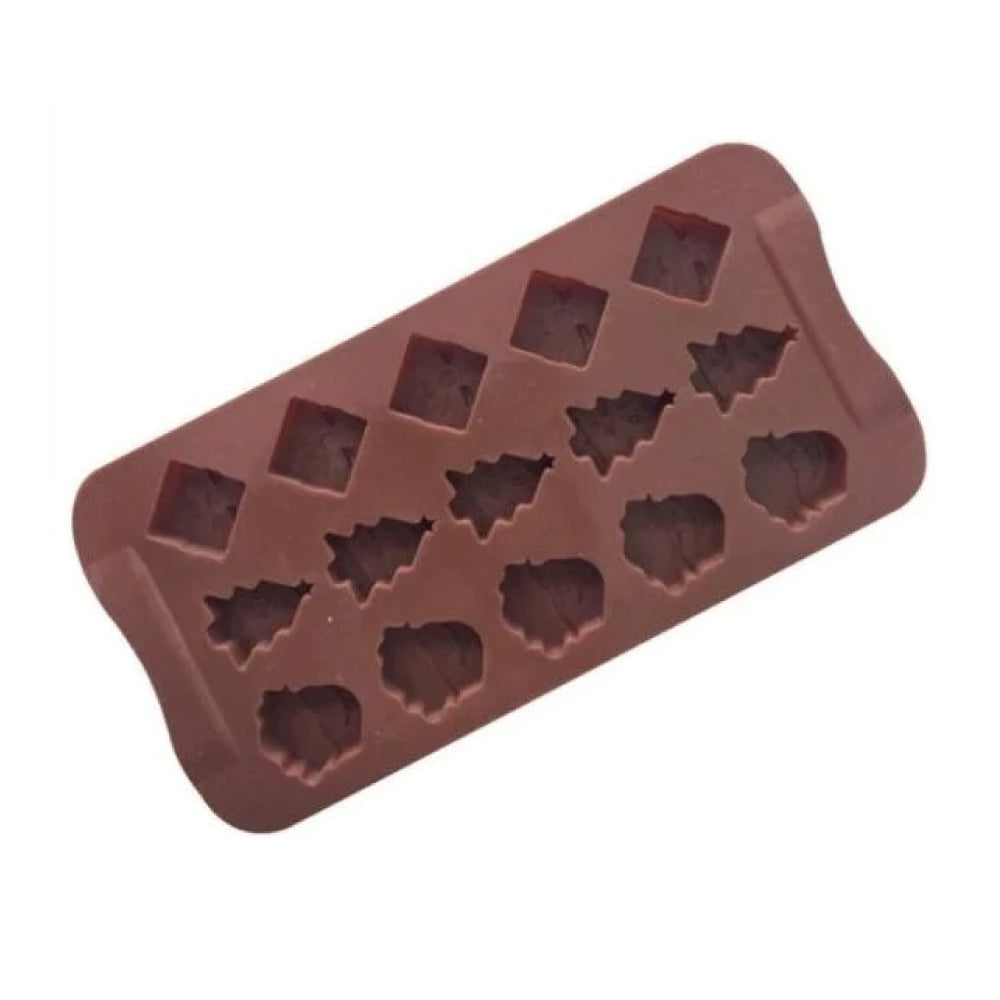 Molde de Silicona Choco Navidad Surtido X 15 Cavidades