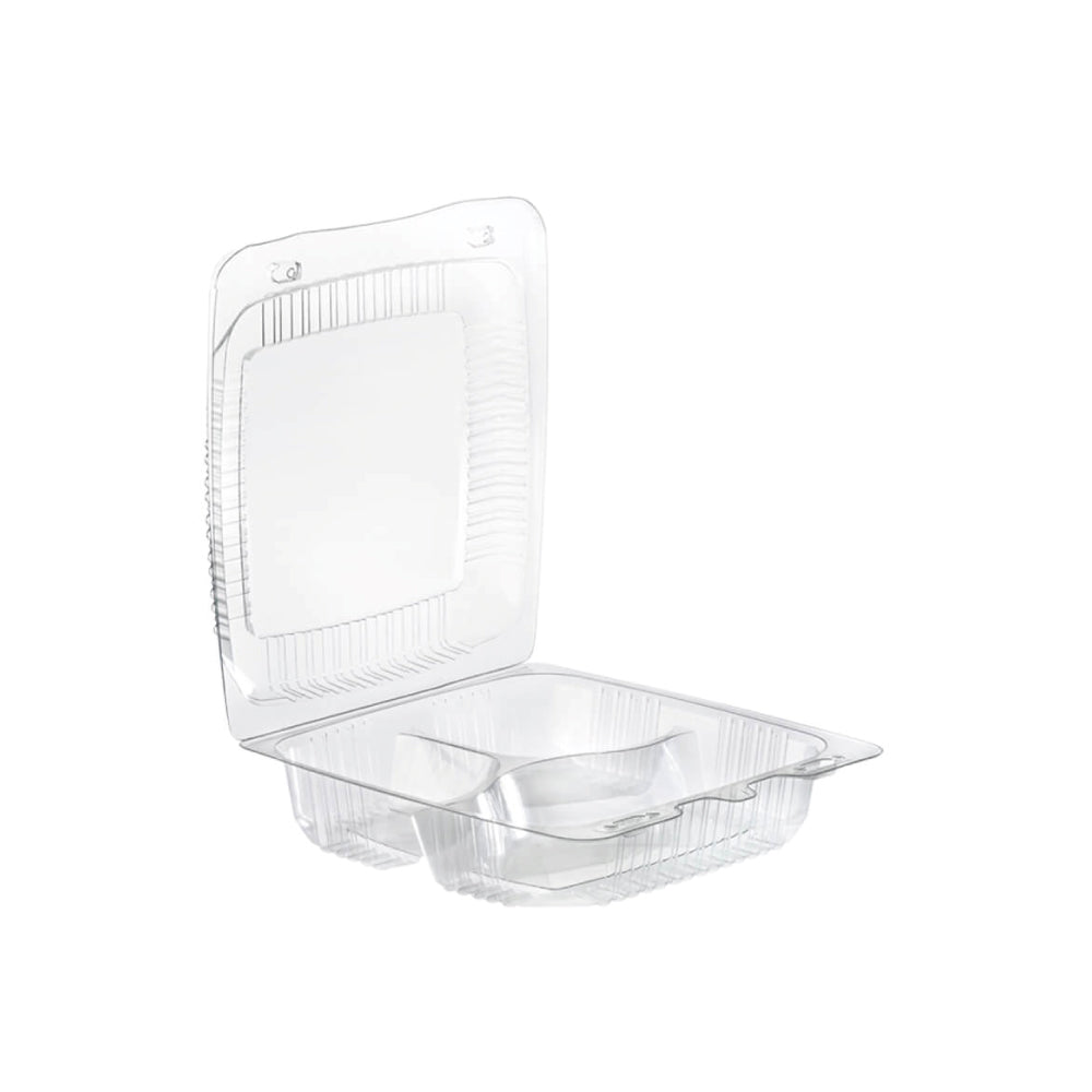 Contenedor Visual Pack Miami 8x8 Tapa Baja 3 divisiones x Und.