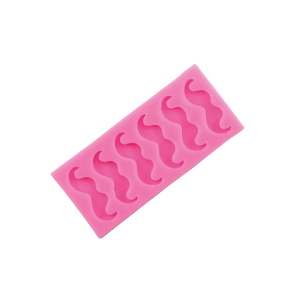 Molde de Silicona Bigotes X 6 Cavidades
