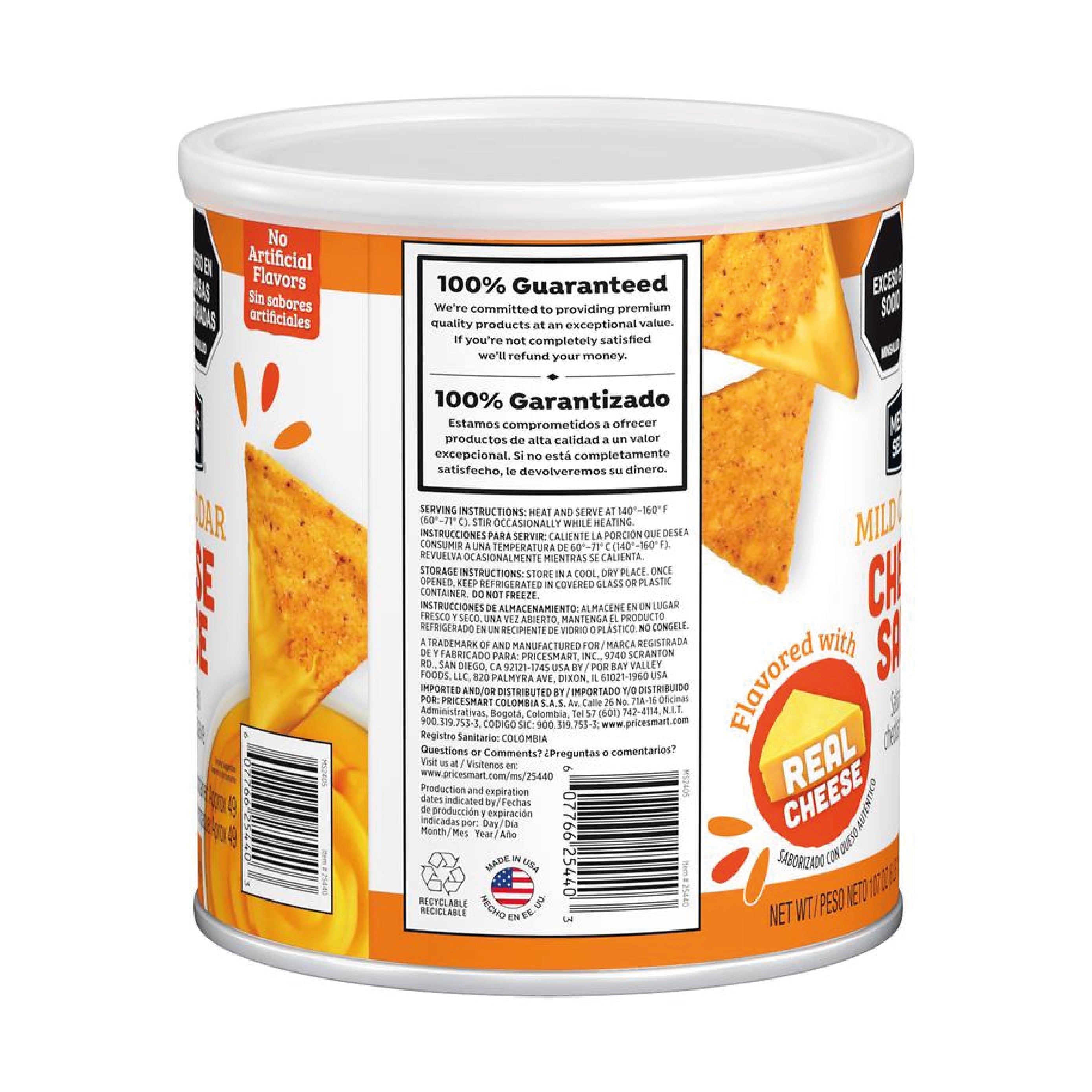 Salsa Cheddar Suave Members Selection 3 Kg.