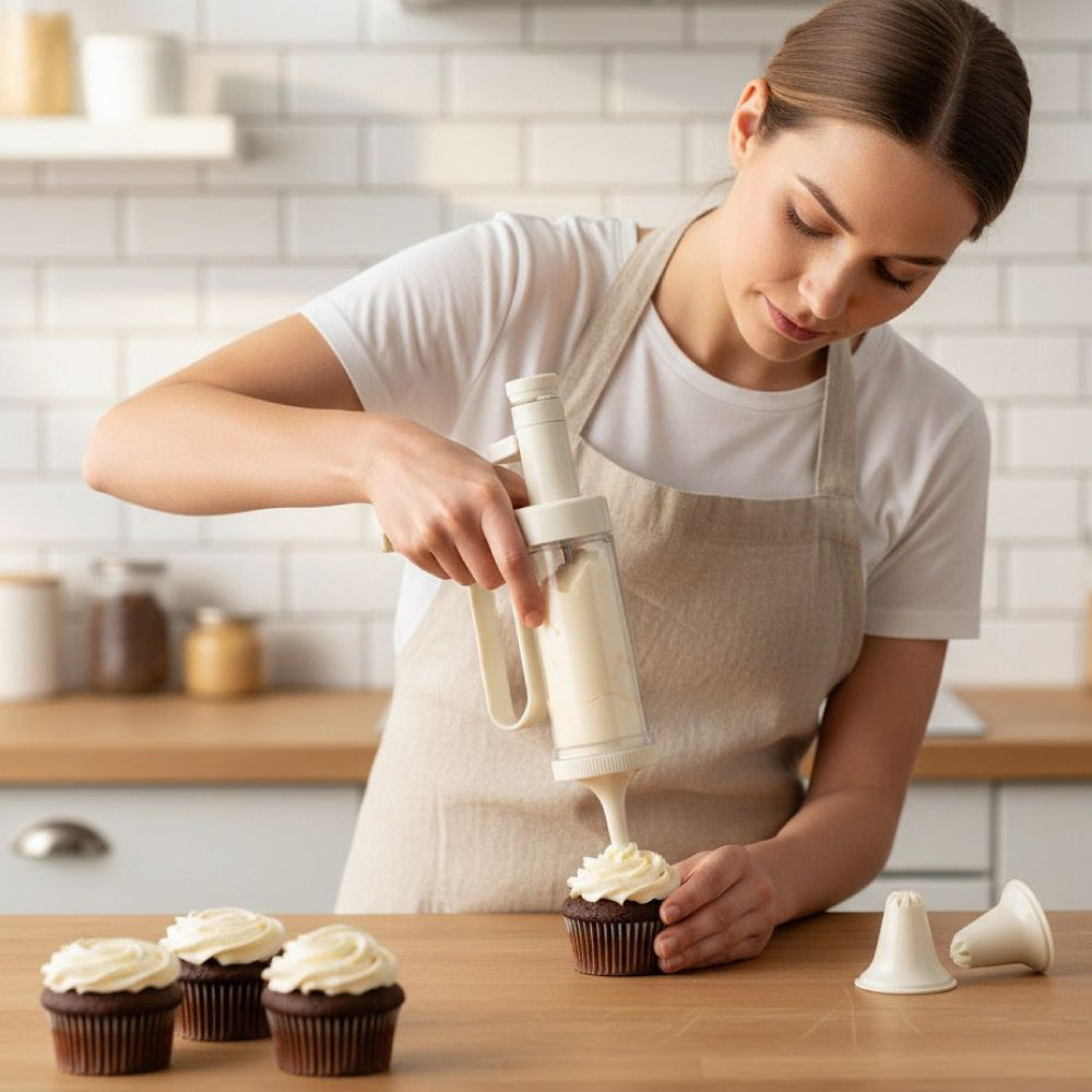 Jeringa Para Decorar Con 6 Boquillas