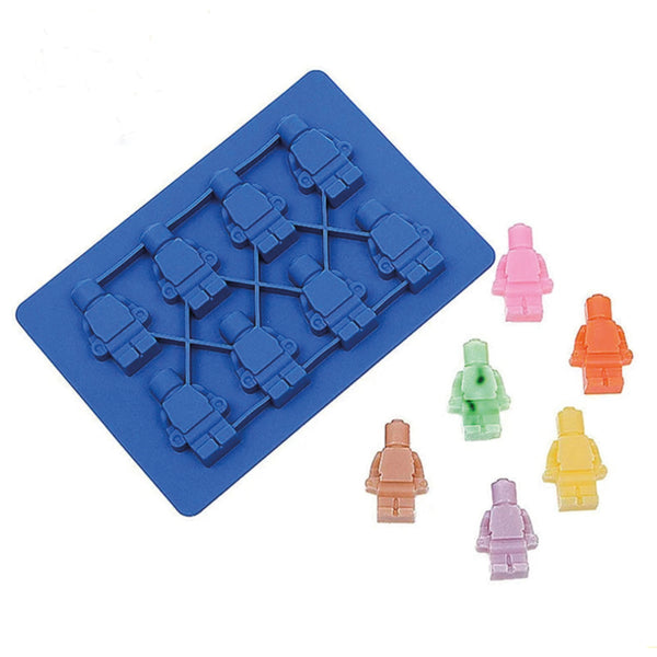 Molde de Silicona Muñeco LEGO 8 cavidades