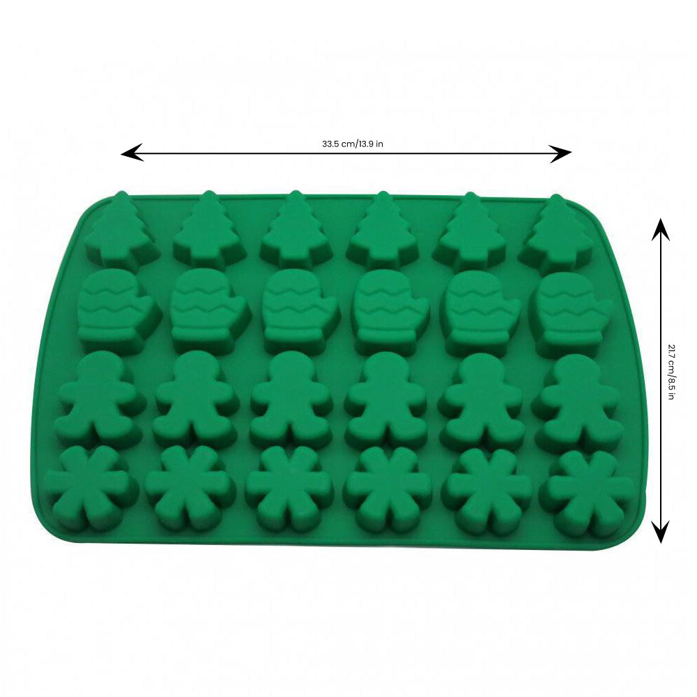 Molde de Silicona Navidad Variado X 24 Cavidades