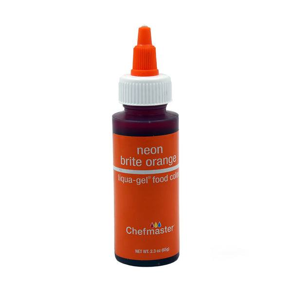 Colorante en Gel Neon Brite Orange X 2,3 Oz Chefmaster