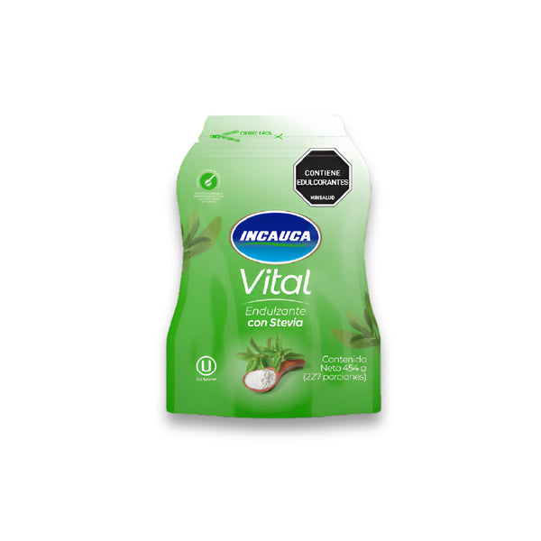 Endulzante Vital Eritritol y Estevia por 454 gr Incauca