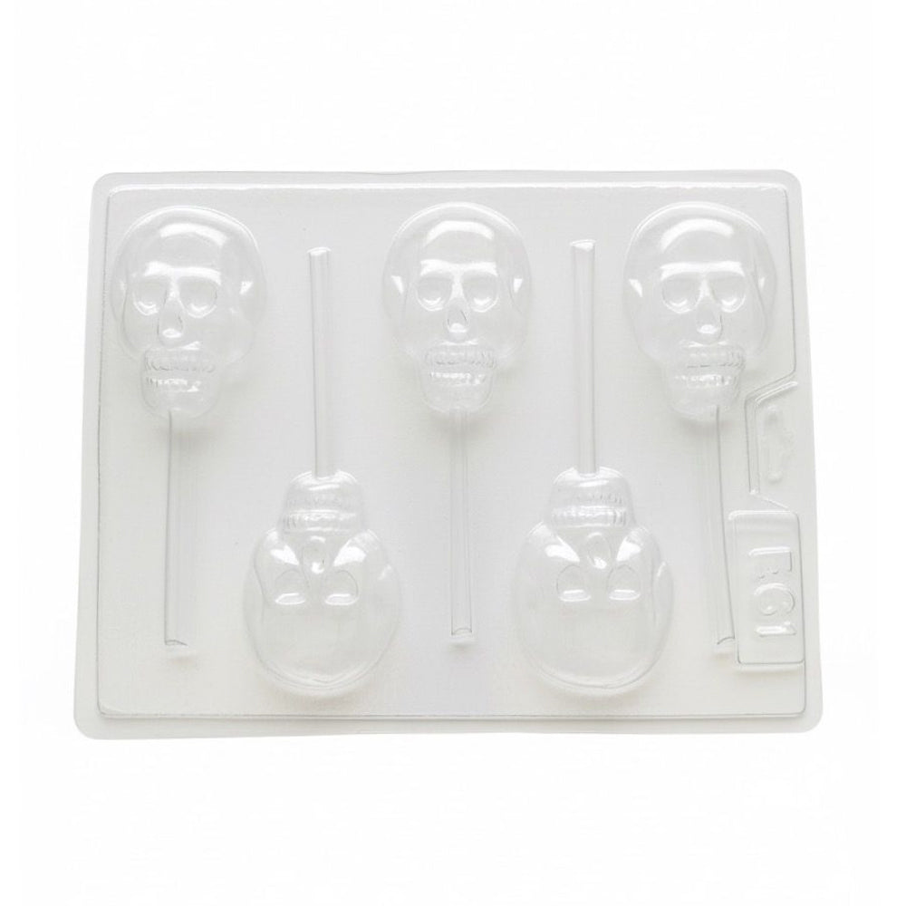 Molde de Acetato Paleta Calavera X 5 Cavidades