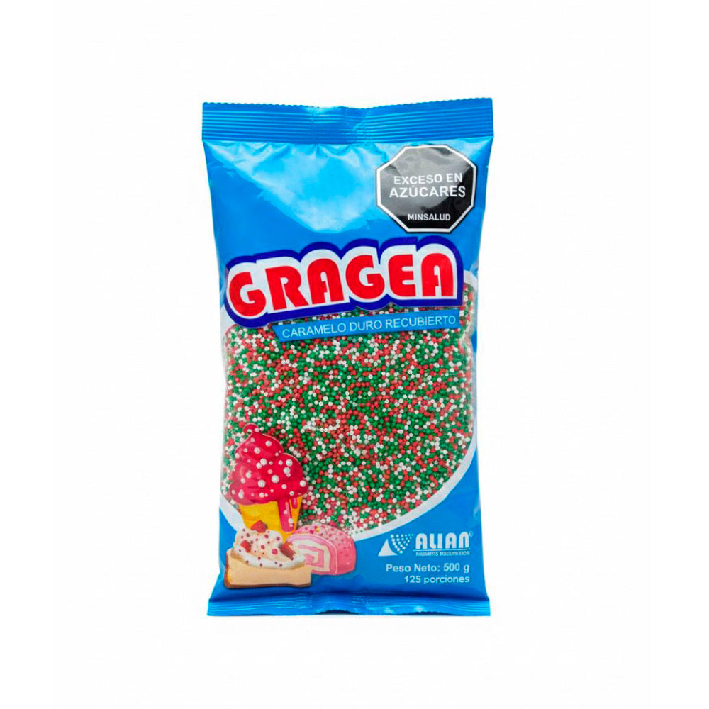 Gragea Navidad N°2 Verde / Roja / Blanca Alian 500 Gr