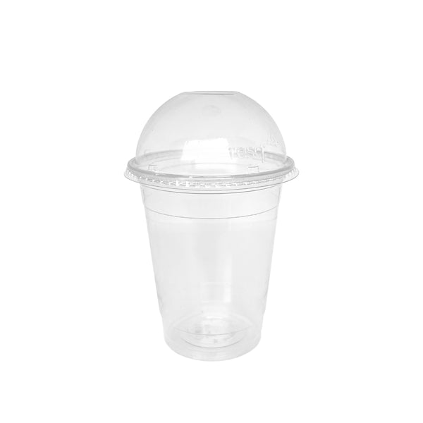 Vaso PET 12 Oz x 48 Unidades con Tapa Domo