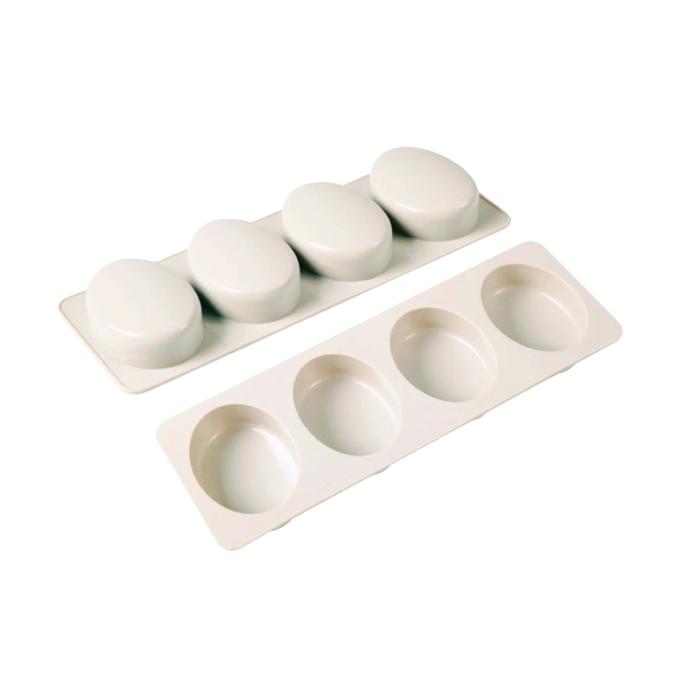 Molde de Silicona Jabón Óvalos X 4 Cavidades