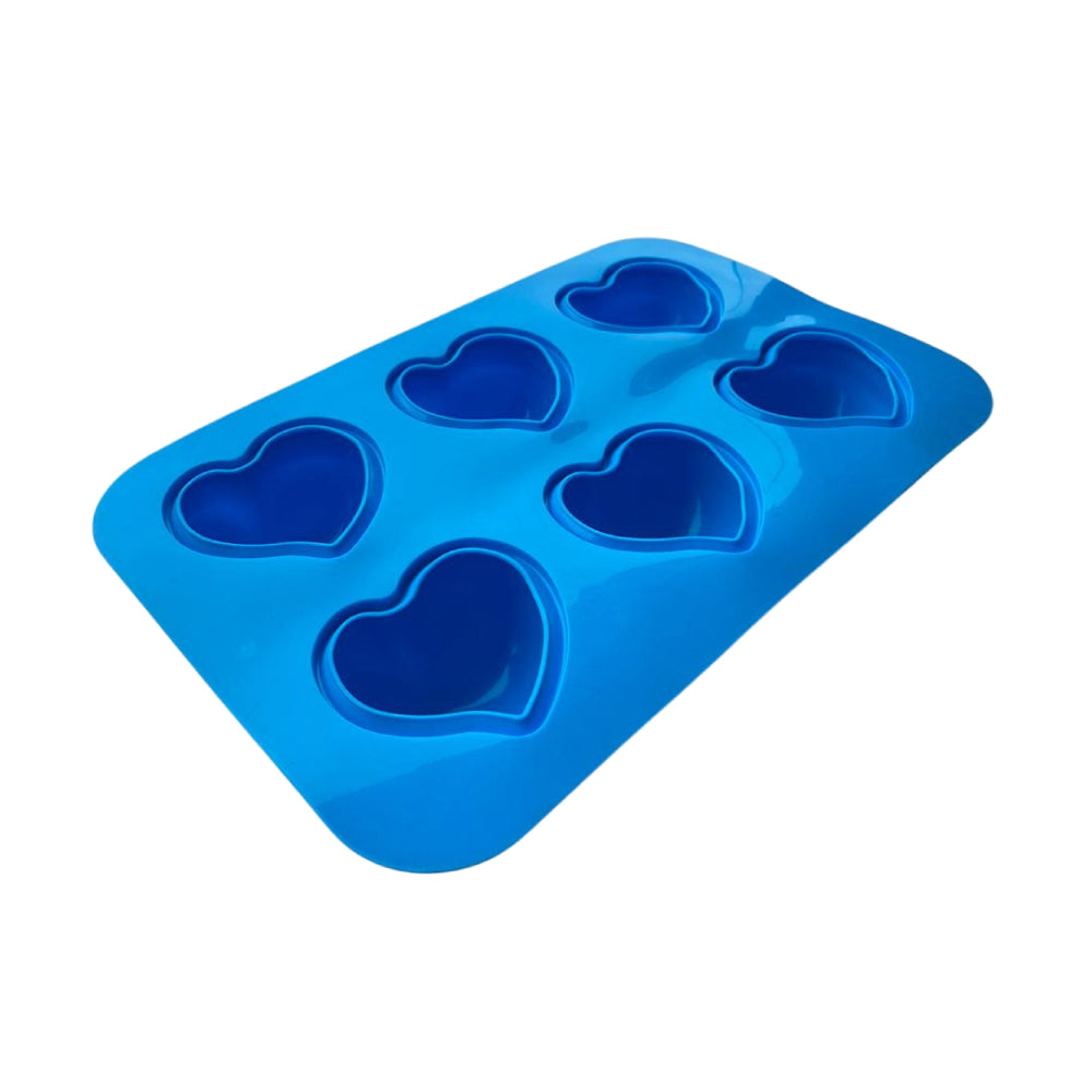 Molde Silicona Corazón Postre Mousse X 6 Cavidades