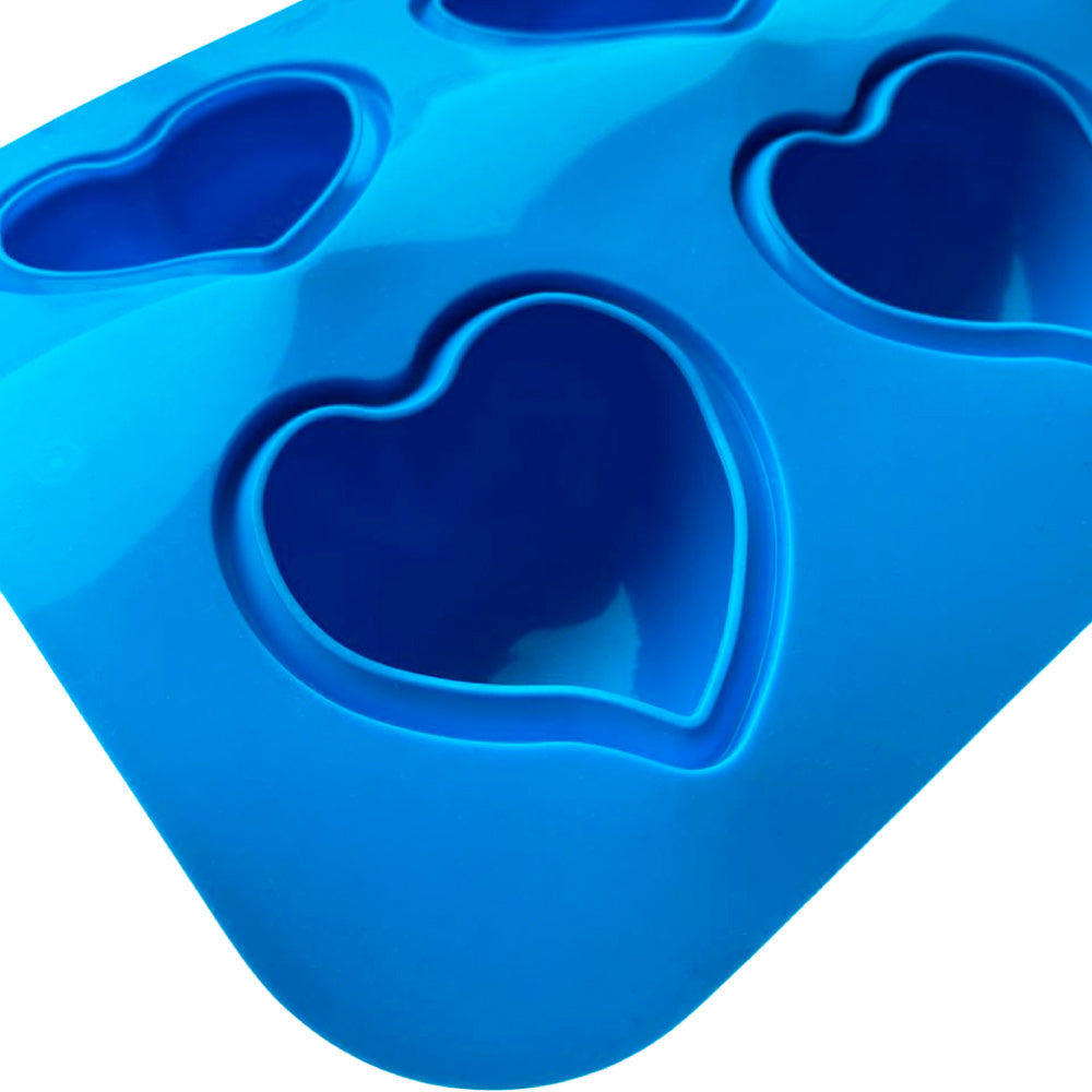 Molde Silicona Corazón Postre Mousse X 6 Cavidades