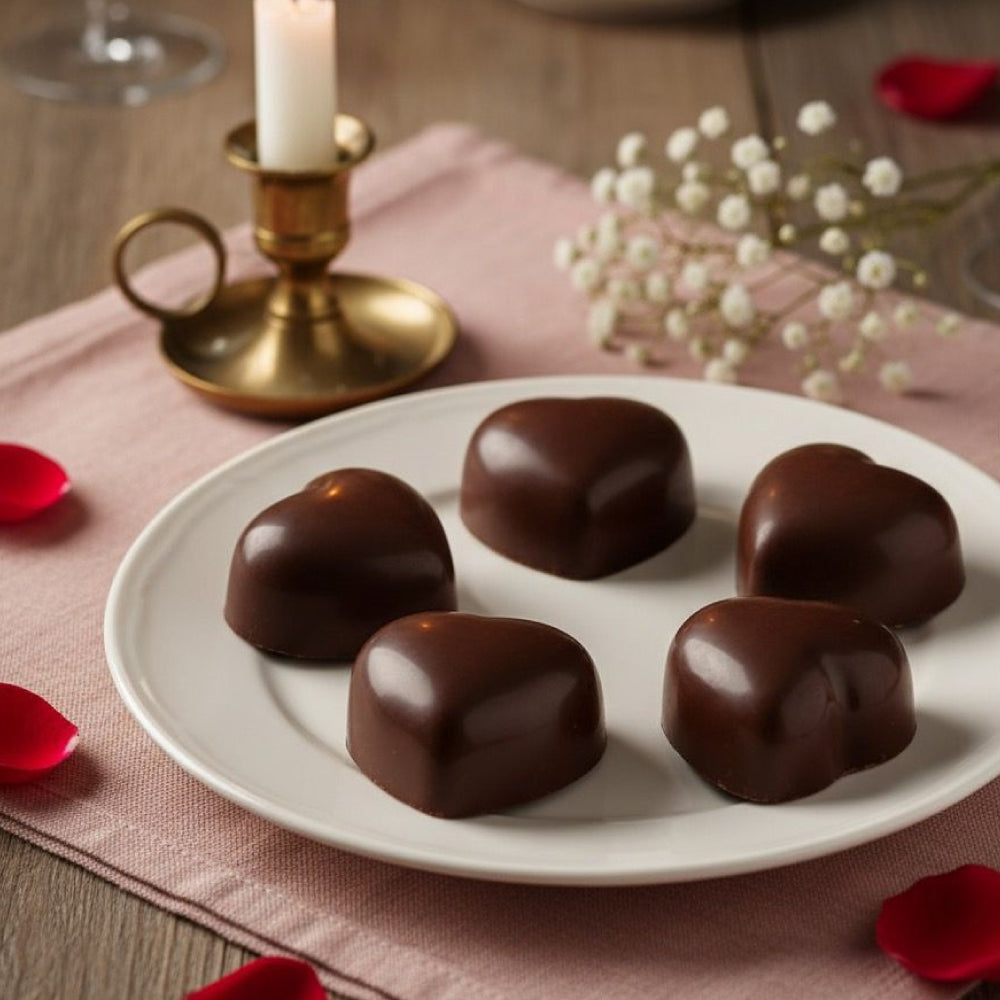 Molde Silicona Corazón Postre Mousse X 6 Cavidades