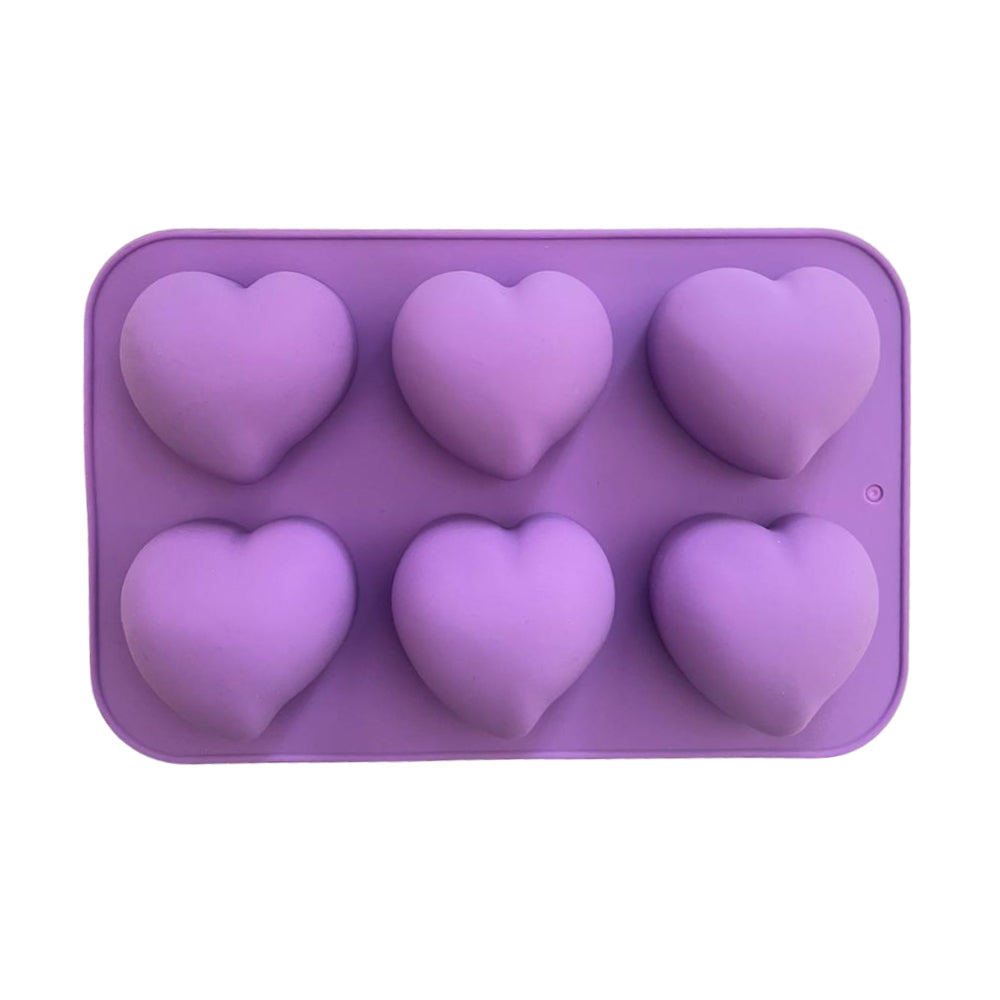 Molde Silicona Corazón Postre Mousse X 6 Cavidades