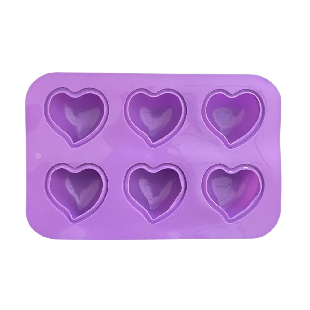 Molde Silicona Corazón Postre Mousse X 6 Cavidades