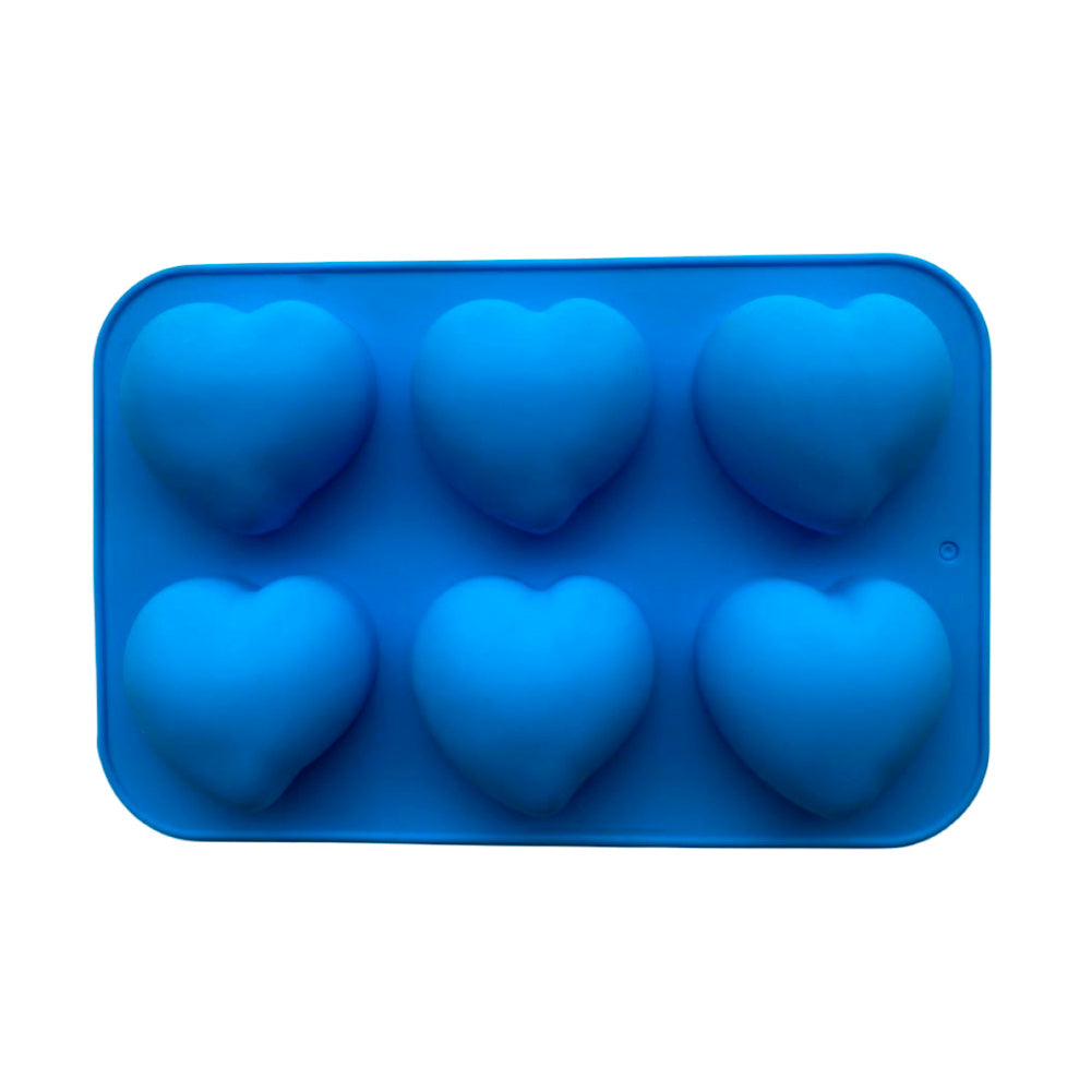 Molde Silicona Corazón Postre Mousse X 6 Cavidades