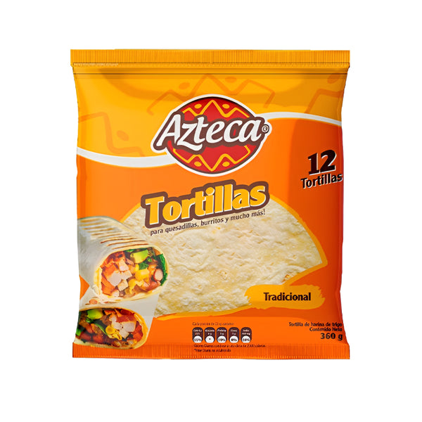 Tortilla Azteca 16 Cm X 12 Unds. X 360 Gr