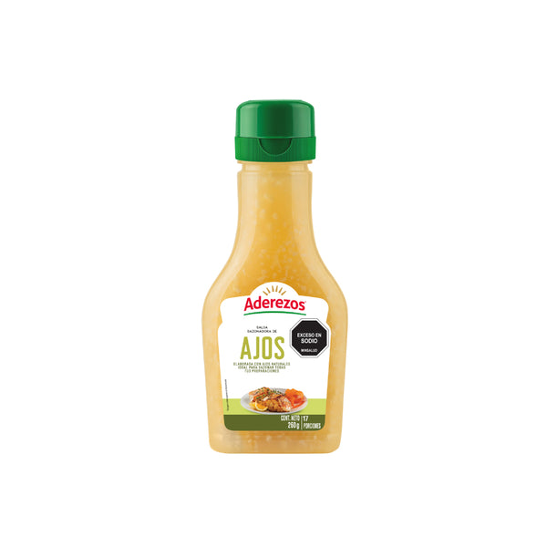 Salsa sazonadora de ajos Aderezos 260 gr