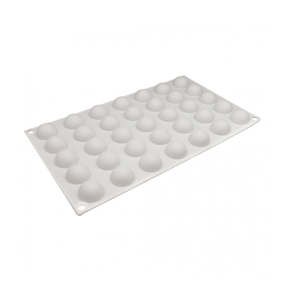 Molde de Silicona Bombón Semi Esfera 35 Cavidades
