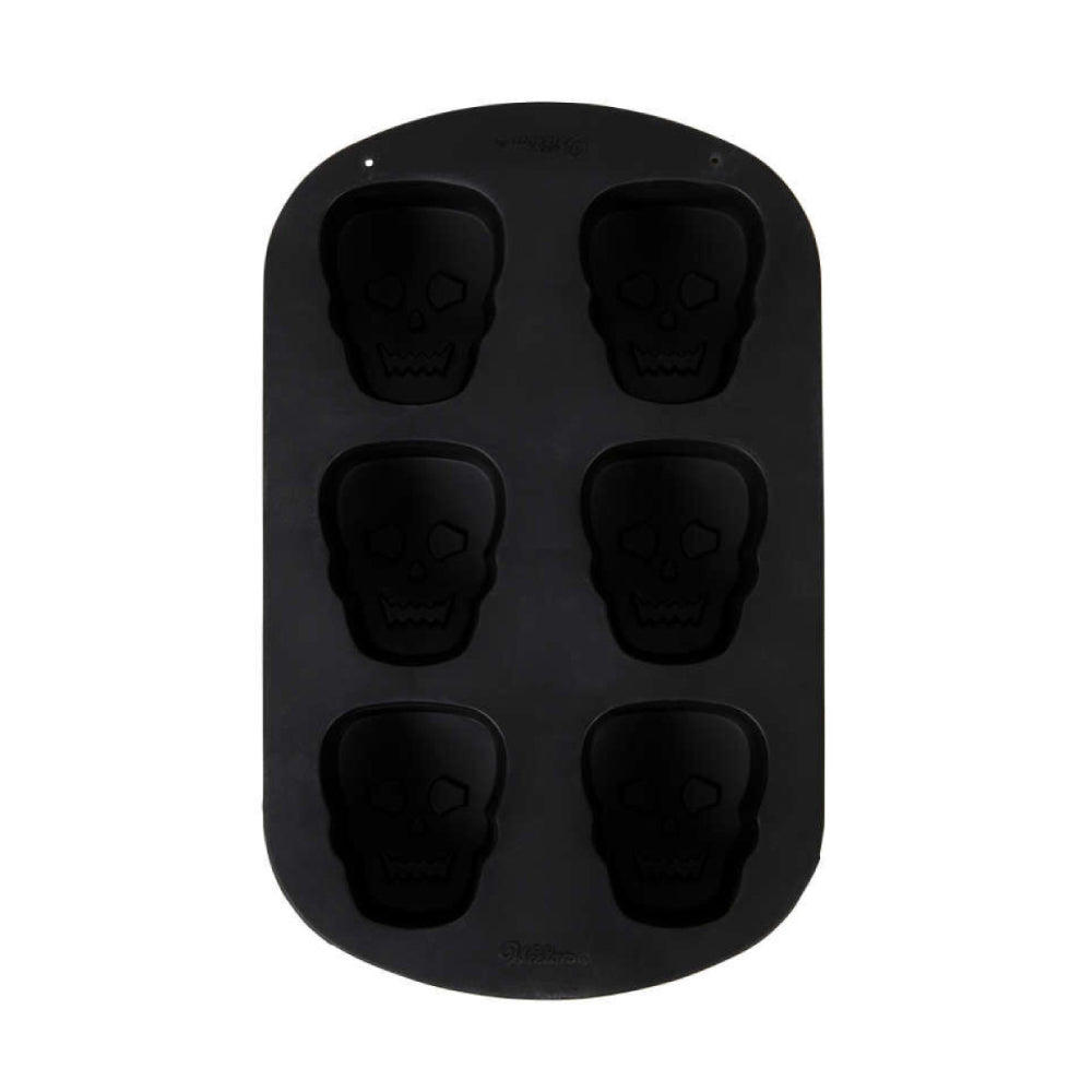 Molde de Silicona Calaveras X 6 Cavidades Wilton