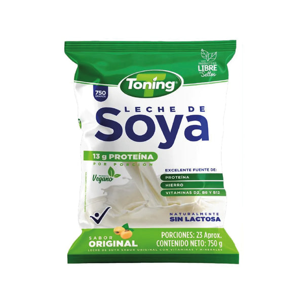 Leche de Soya Natural Toning 750 gr.