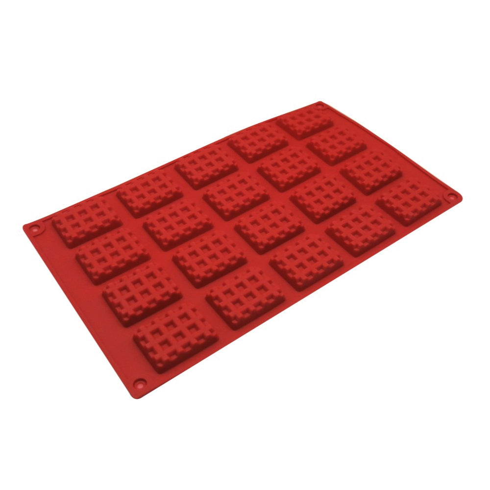 Molde de Silicona Mini Waffles 20 cavidades