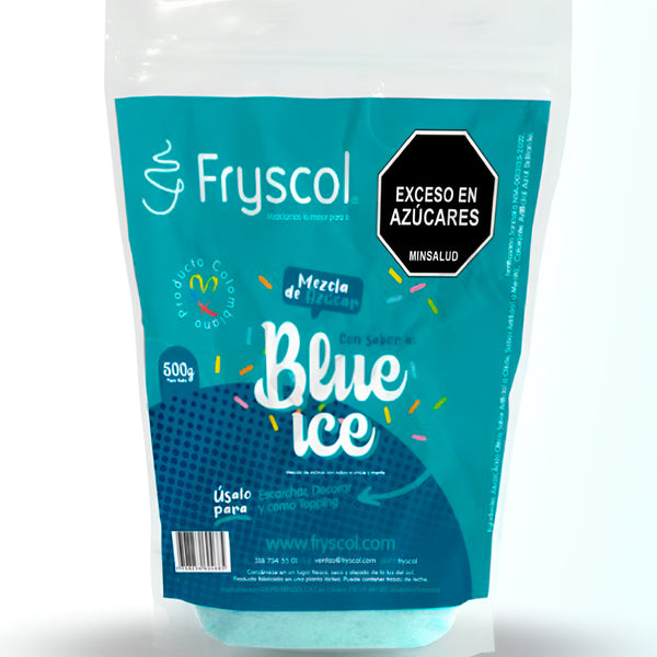 Azúcar Azul Sabor Blue Ice/Chicle Fryscol 500 gr