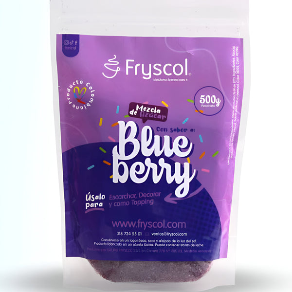 Azúcar Morada Sabor Blueberry/Arándanos Fryscol 500 gr