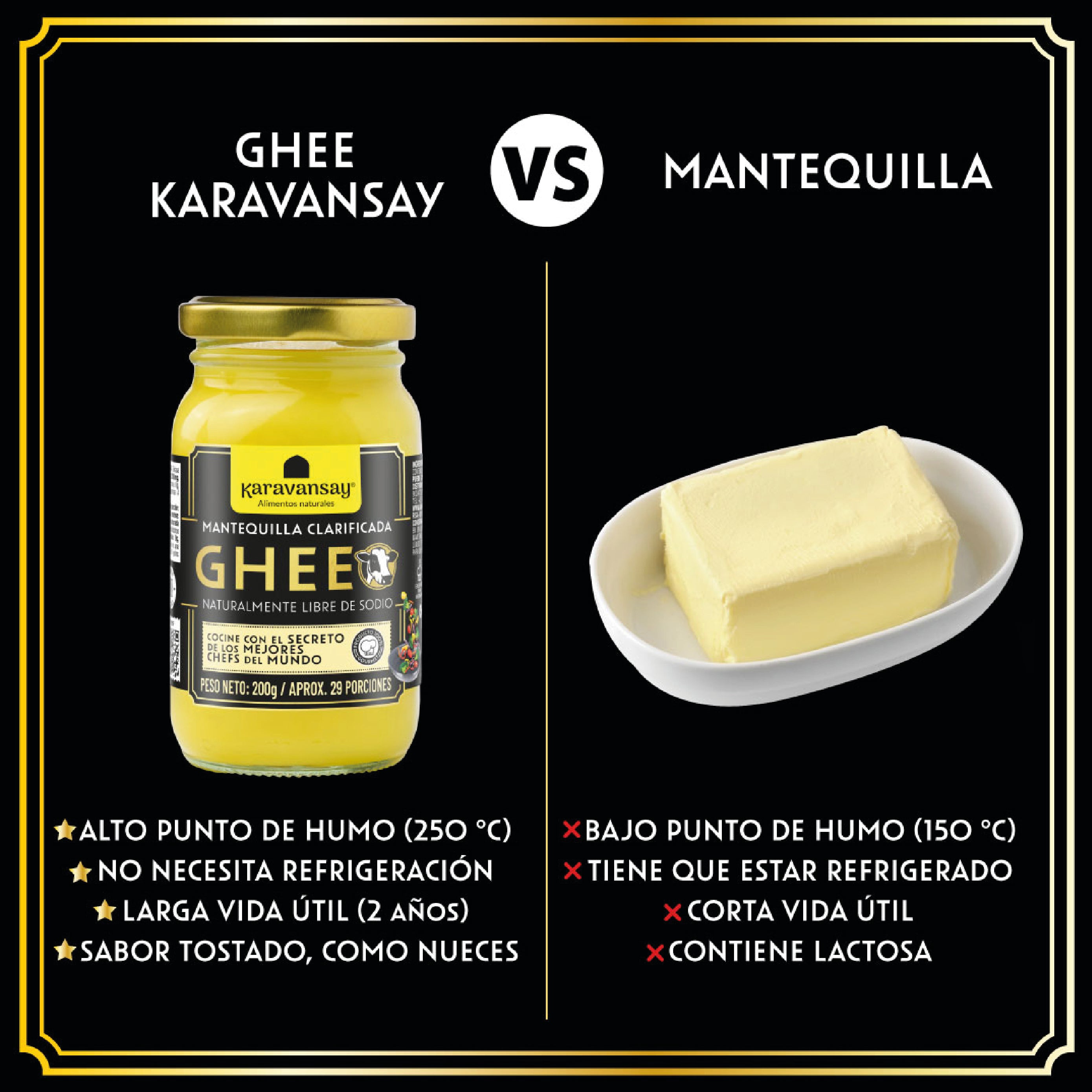 Mantequilla Clarificada GHEE 200 gr. Karavansay