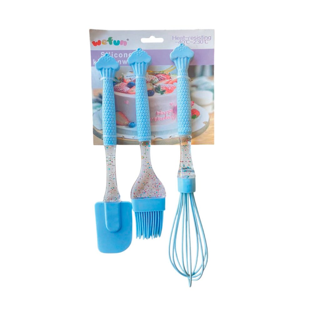 Kit Espátula / Batidor / Brocha Selva Negra
