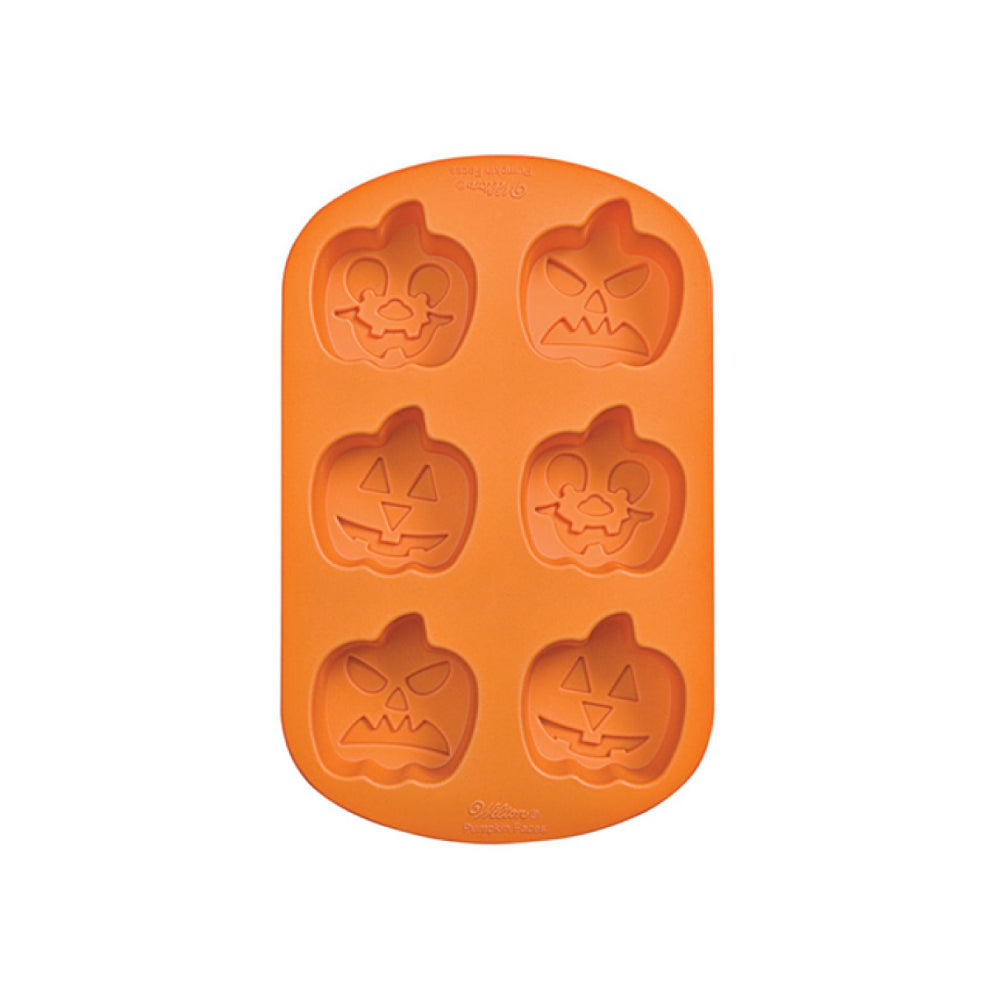 Molde silicona calabaza por 6 cavidades Wilton