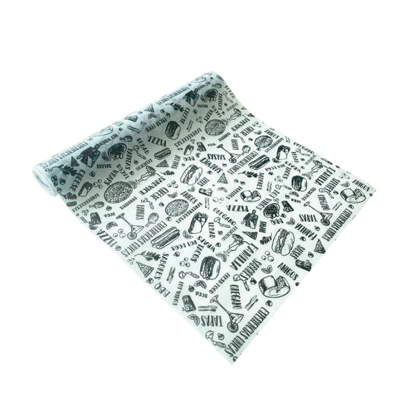 Papel Parafinado Figuras Negro 10 Metros