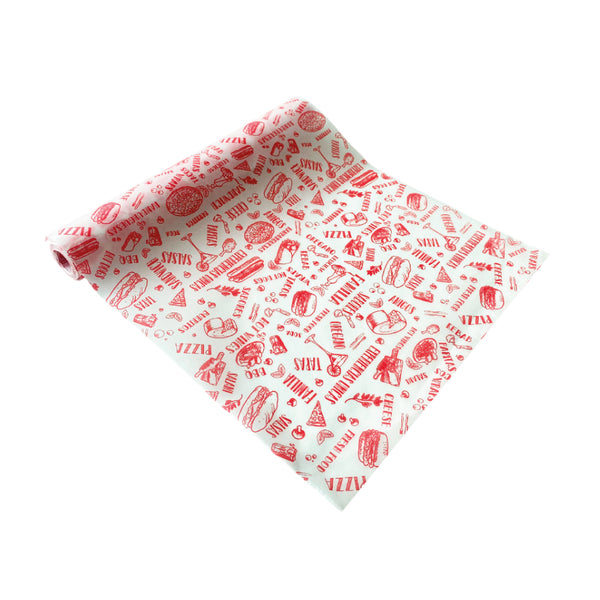 Papel Parafinado Figuras Rojo 20 Metros