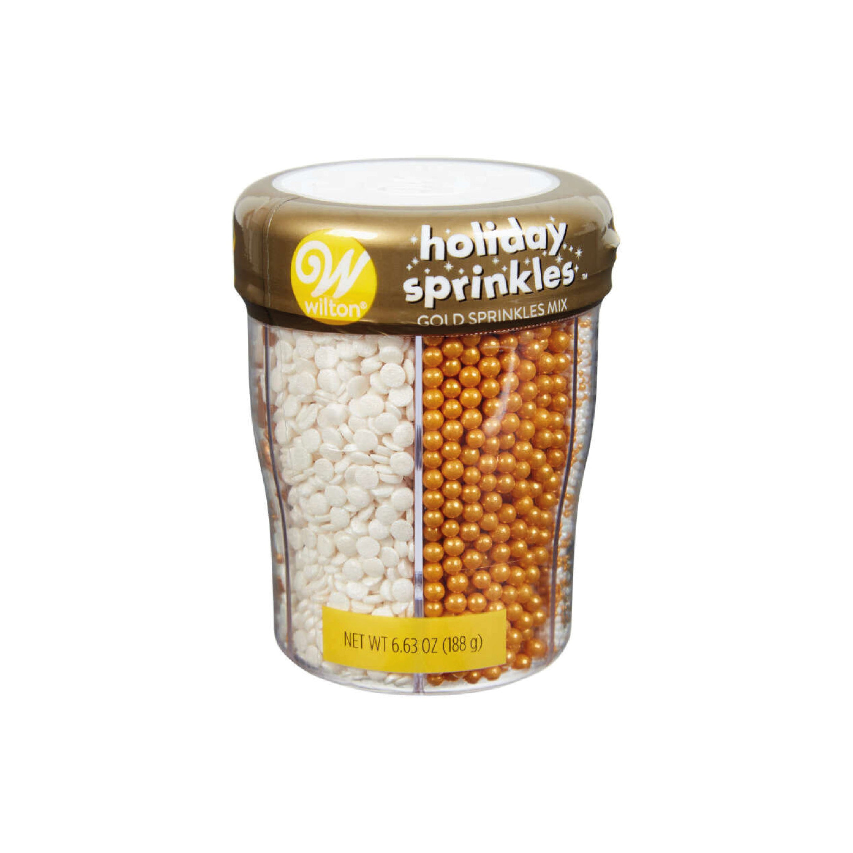 Sprinkles Dorada Blanca 188 Gr. Wilton