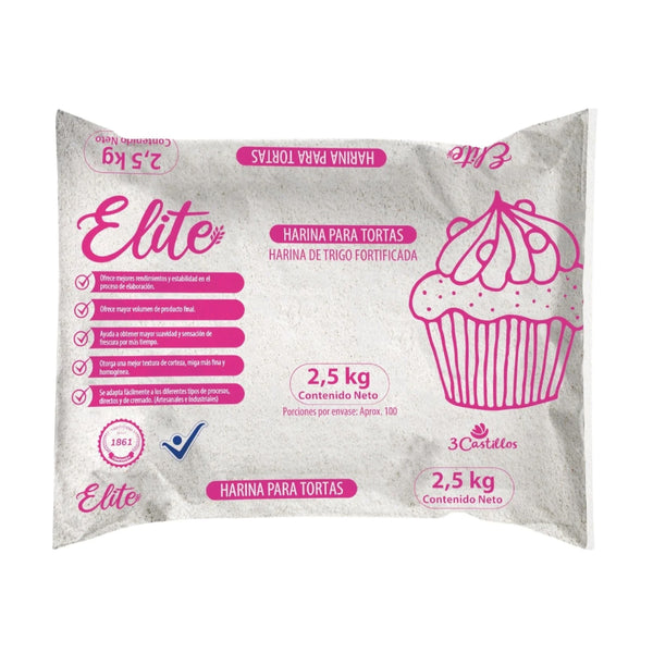 Harina de Trigo Elite Torta x 2.5 Kg 3 Castillos