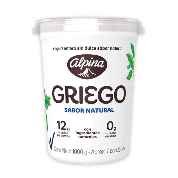Yogurt griego natural Alpina 1.000 gr.