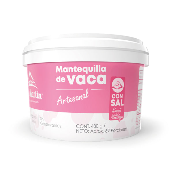 Mantequilla de vaca con sal San Martín 480 gr.